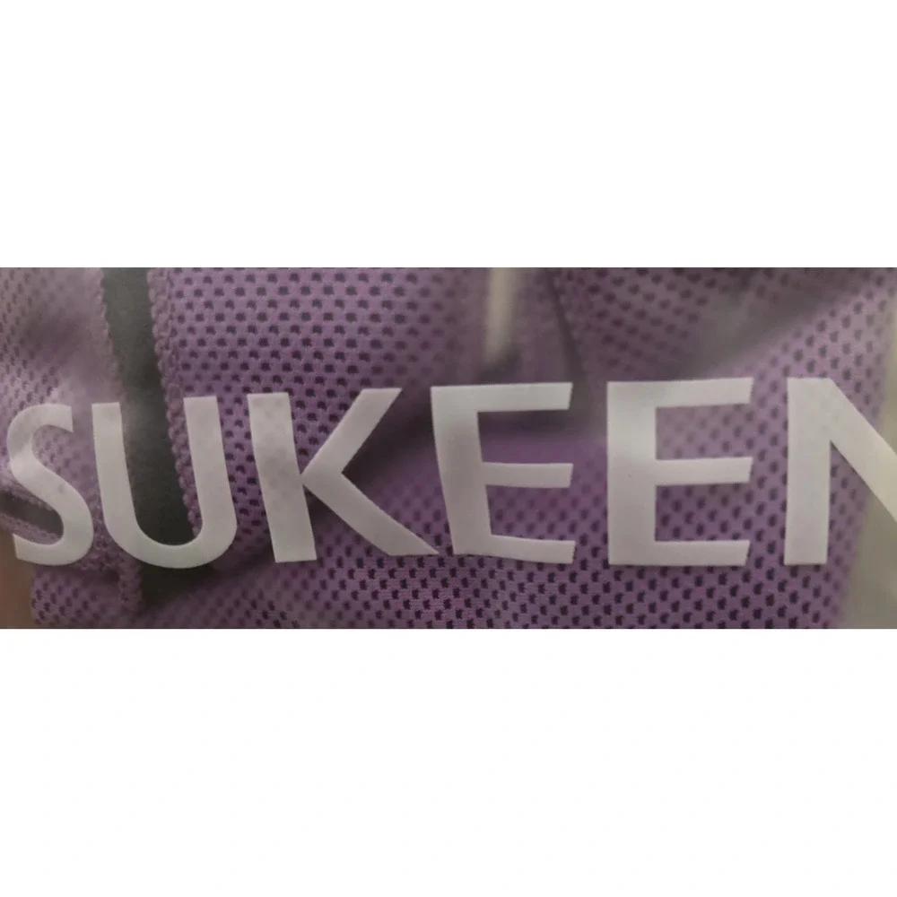 Sukeen CoolinTowel Purple 40x12 Cold SportTowel Gym Workout Heat Relief w/ Pouch